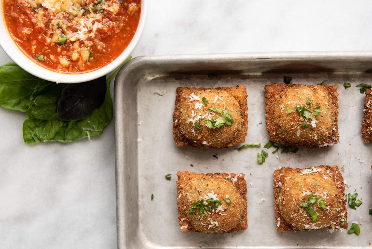 STL Toasted, which makes artisan toasted ravioli, is located at 2201 Macklind Ave. in St. Louis. Its City Foundry location closed in October 2025.