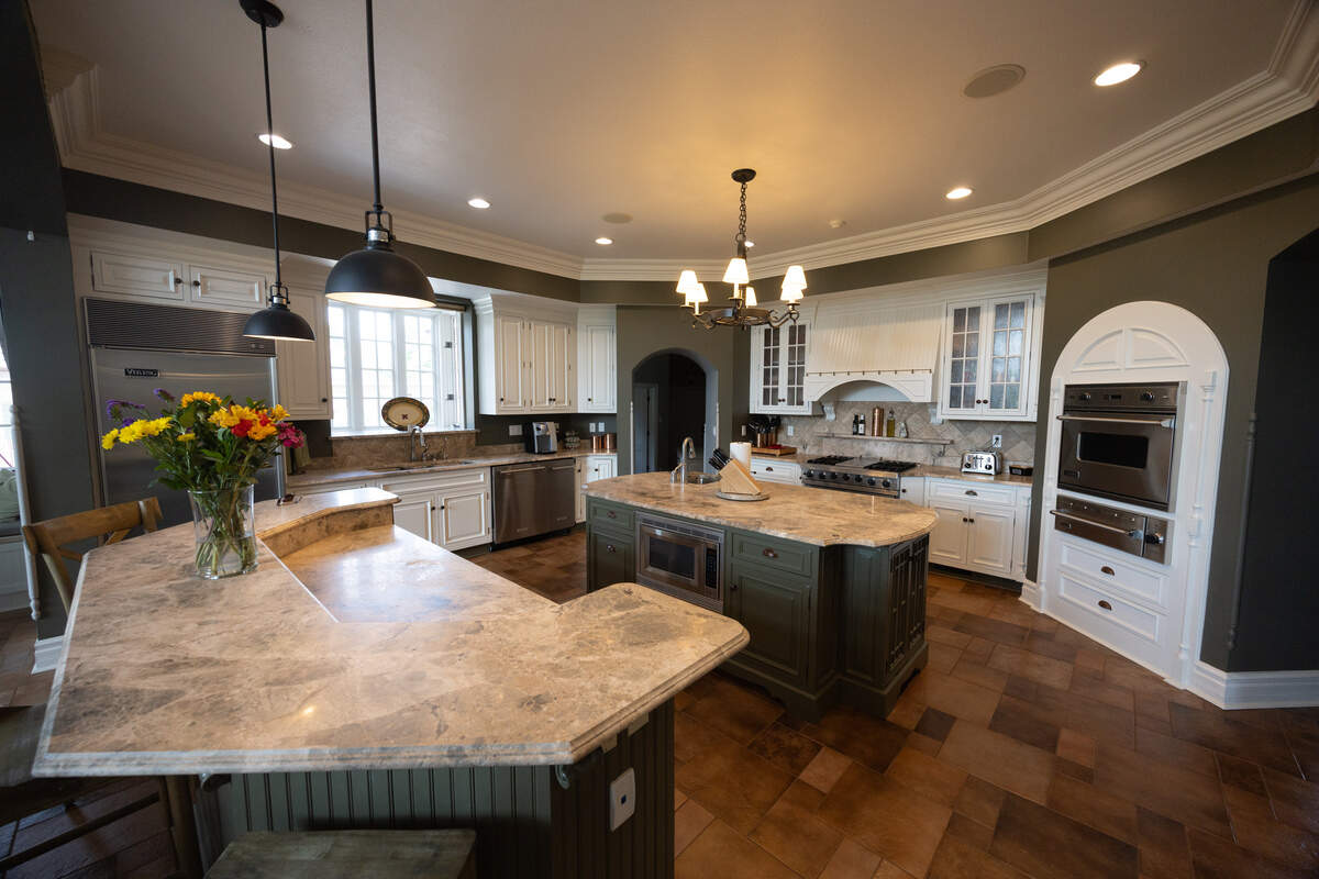 The kitchen in the main home of 2102 Clairmont Drive.