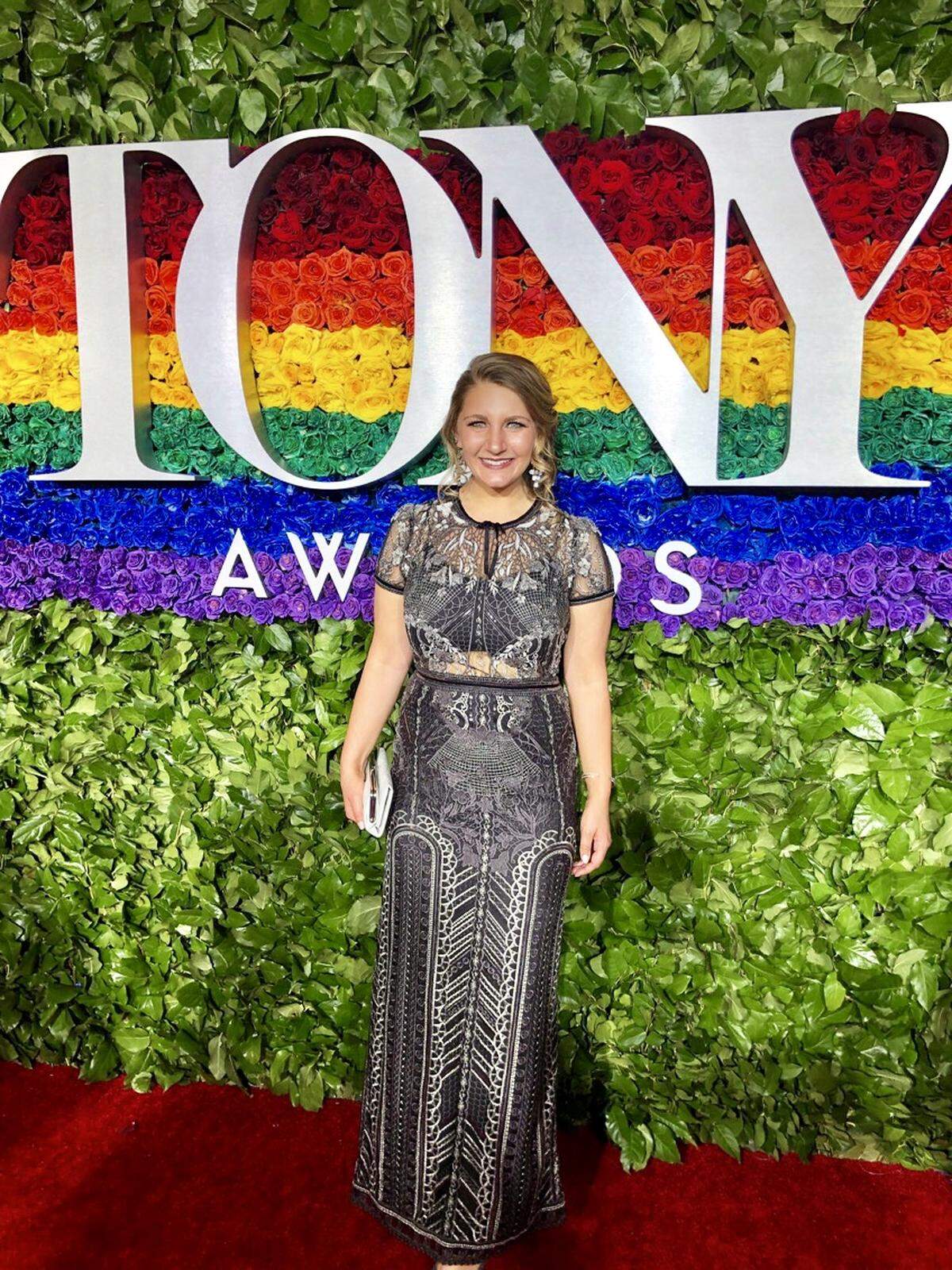 Ann Beyersdorfer at the Tony Awards. She’s been an associate designer on two Tony-winning set designs.