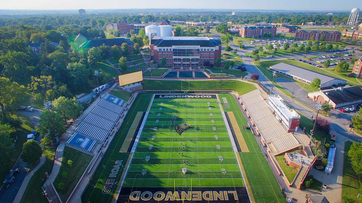 Lindenwood University in St. Charles, Mo. St. Charles was recently named the second-best small college town in the U.S.