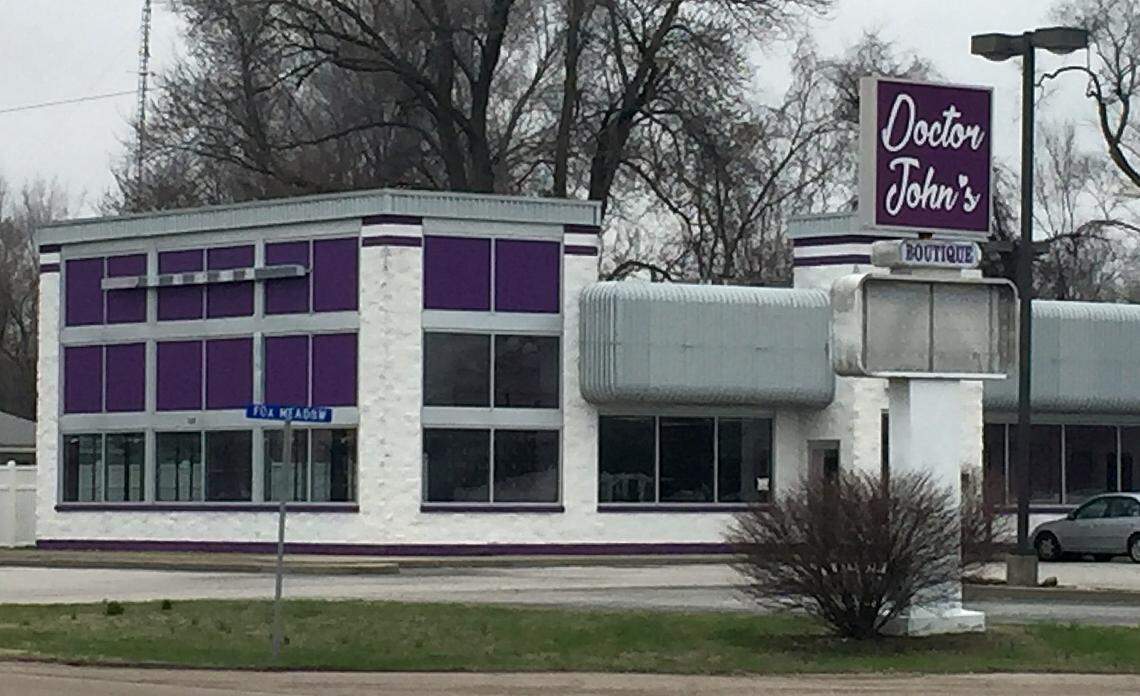 An exterior view of the Doctor John's adult shop Monday which is trying to open in Cahokia.