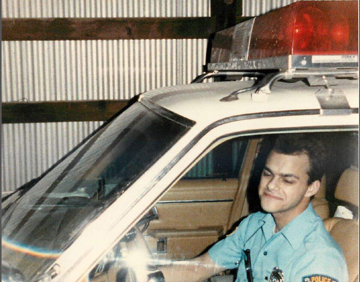Shiloh Police Deputy Chief Gary McGill shortly after starting his career at Shiloh PD in June 1988.