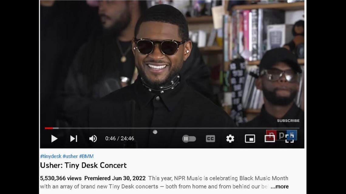 R&B superstar Usher recently participated in NPR Music’s Tiny Desk Concert series