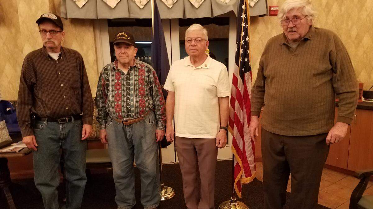 From left are Vietnam veterans Joe Bernreuter, Philip Gosecinski, Ray Sternberg, all of O'Fallon, and Ken Daniels of Belleville.