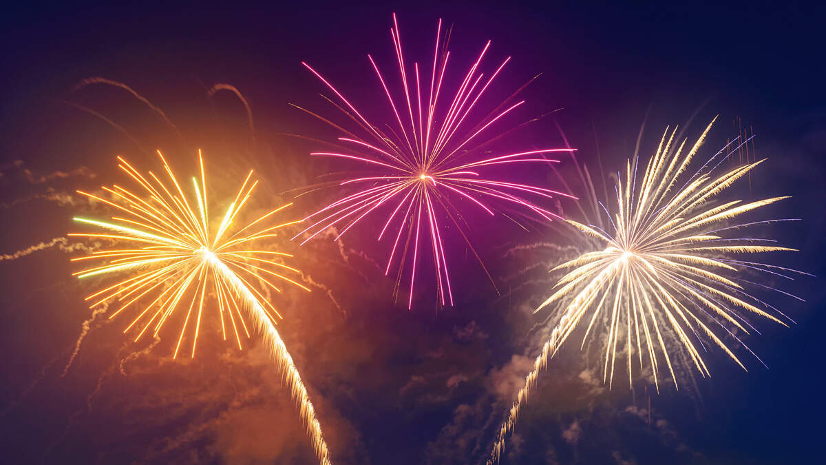 Fireworks displays are a highlight of the area’s Fourth of July celebrations.