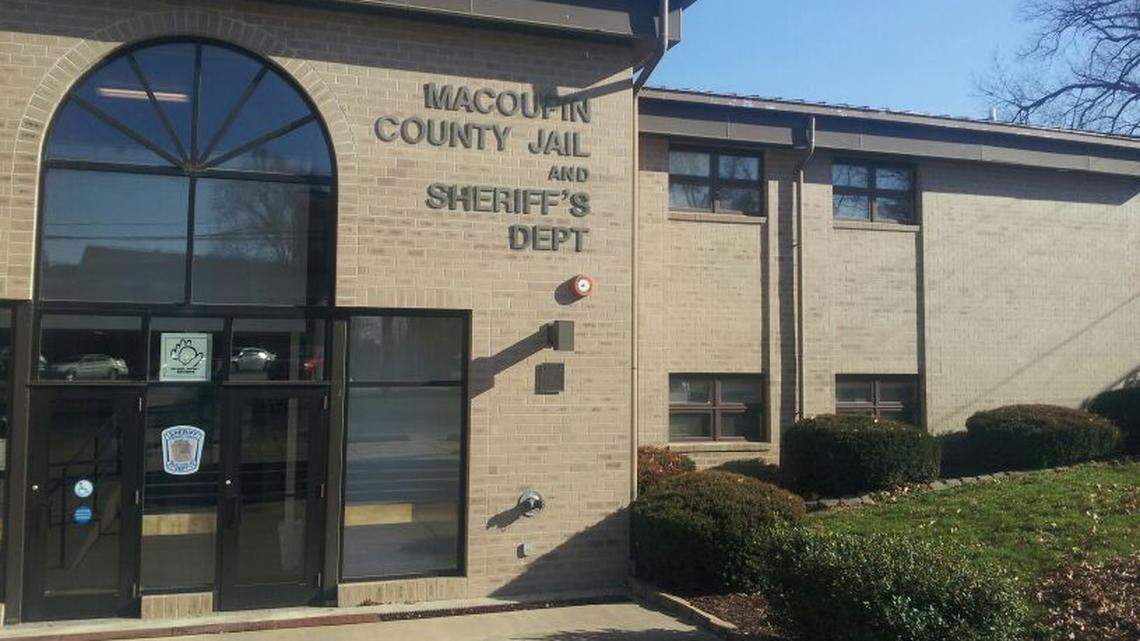 The exterior of the Macoupin County Jail and Sheriff's Department.