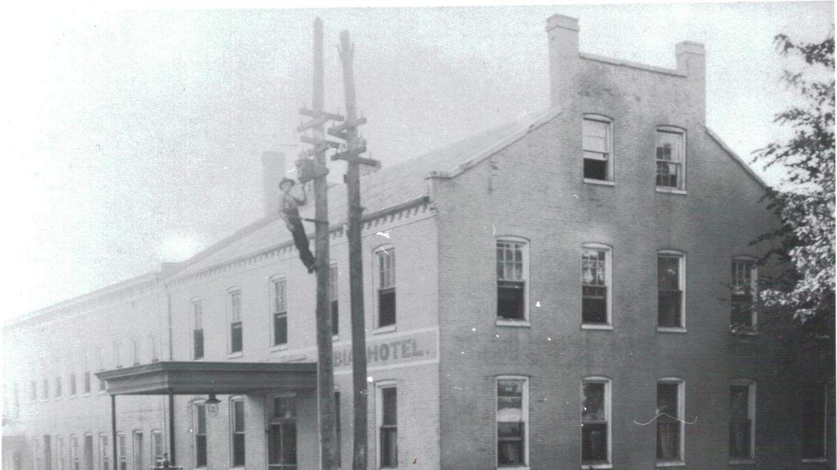 Pictured is 800 Broadway in Highland where the Columbia Hotel used to be located on the southeast corner of Main and Walnut streets. It is now known as the Eagle Inn Apartments, which has fallen into disrepair. Now a developer has purchased the property and will be investing $1.4 million to rehabilitate and develop the property into a smaller number of luxury apartments.