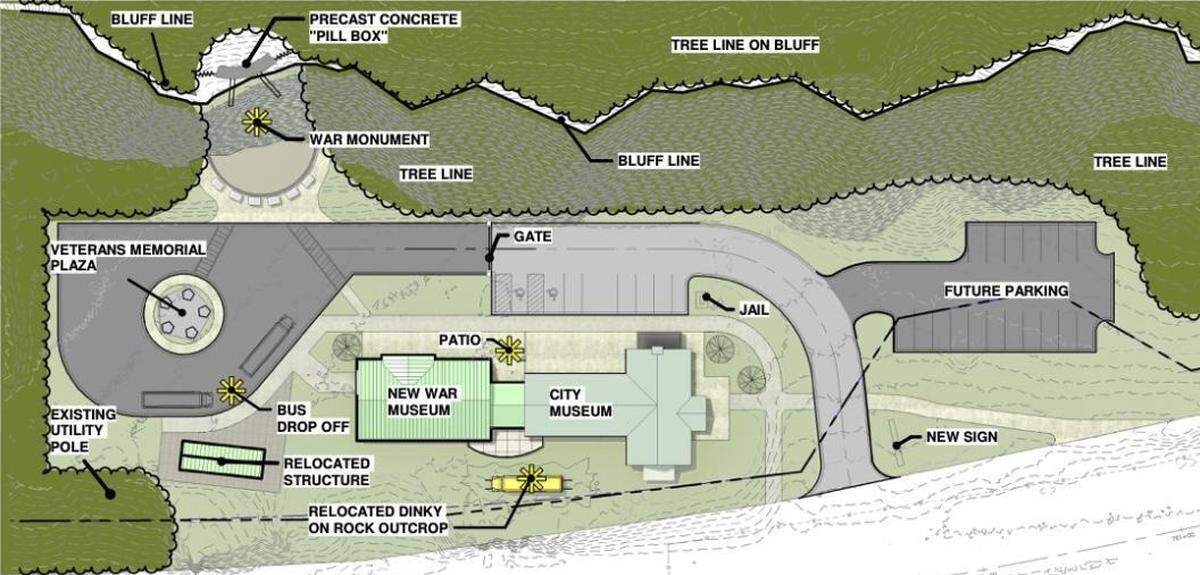The memorial will be built into the Mississippi River community’s cliffs and will also include an interactive museum and plaza next to Grafton’s visitors center.