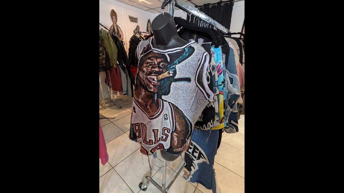 Tank top made from a tapestry blanket