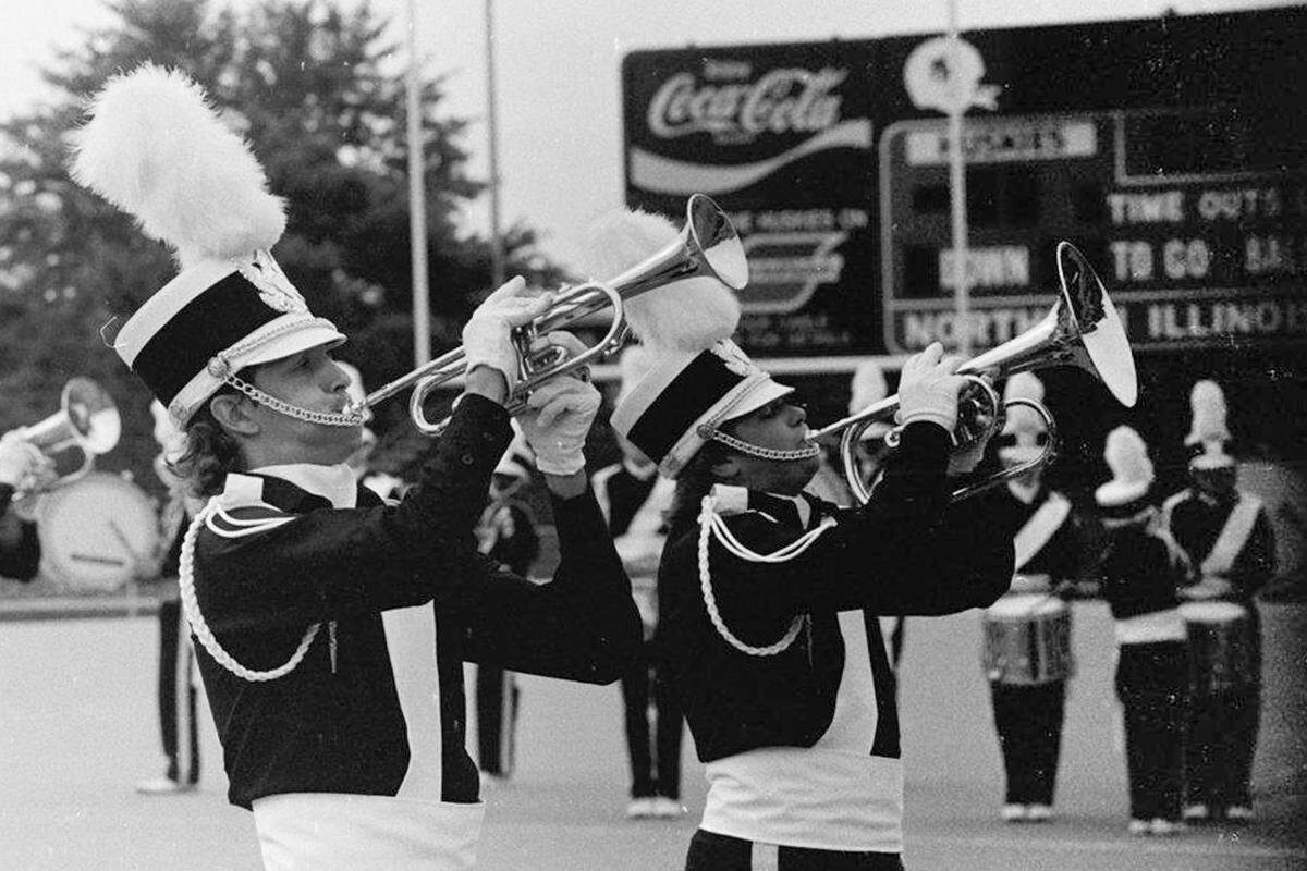 The Belleville Black Knights perform in 1989.