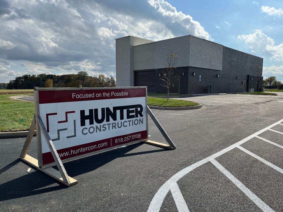 A new Take 5 car wash is nearing completion at Belleville Crossing shopping center, off Illinois 15.