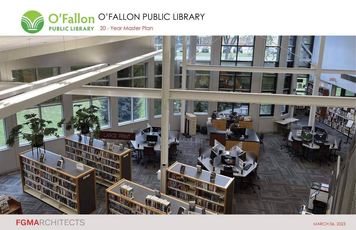 Slide from the O'Fallon Public Library's 20-year master plan for development