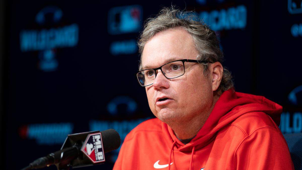 St. Louis Cardinals manager Mike Shildt responds to a question during a baseball news conference in Los Angeles, Tuesday, Oct. 5, 2021. The Cardinals fired the third-year manager Thursday, citing philosophical differences. (AP Photo/Kyusung Gong)