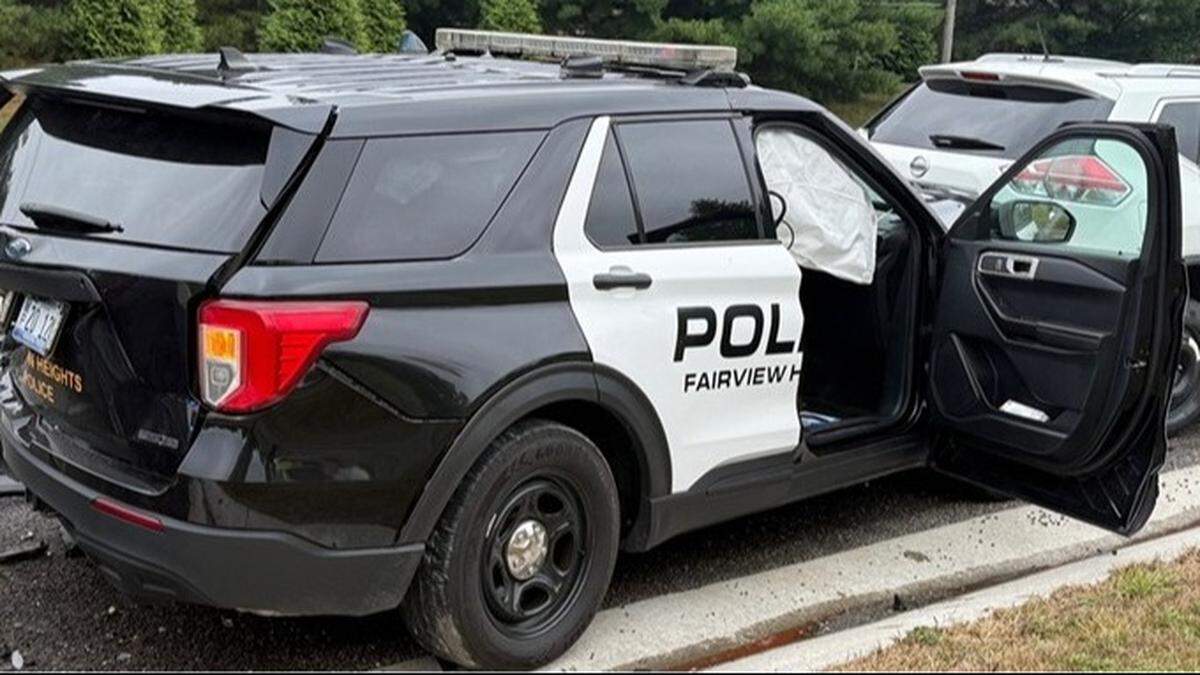 A Camaro crashed into a Fairview Heights police car Wednesday. The driver told an officer he rammed the squad car on purpose. After getting hit by the Camaro, the police hit another vehicle that the officer had pulled over on Old Collinsville Road.