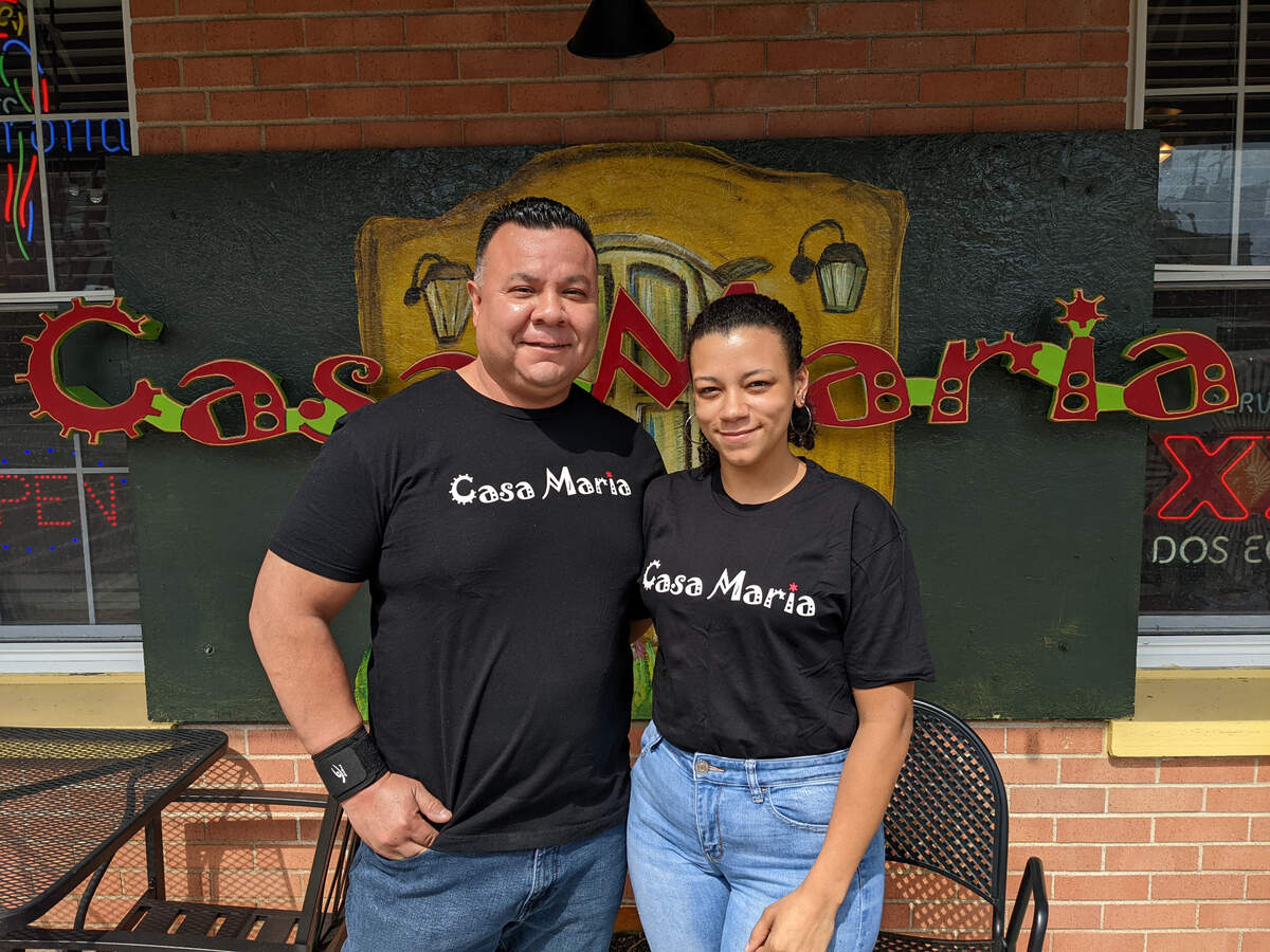Casa Maria Mexican Restaurant owner Daniel Gonzalez and manager Kierra Hennings are preparing to open a new wine bar and bistro in the former Wine Tap location.