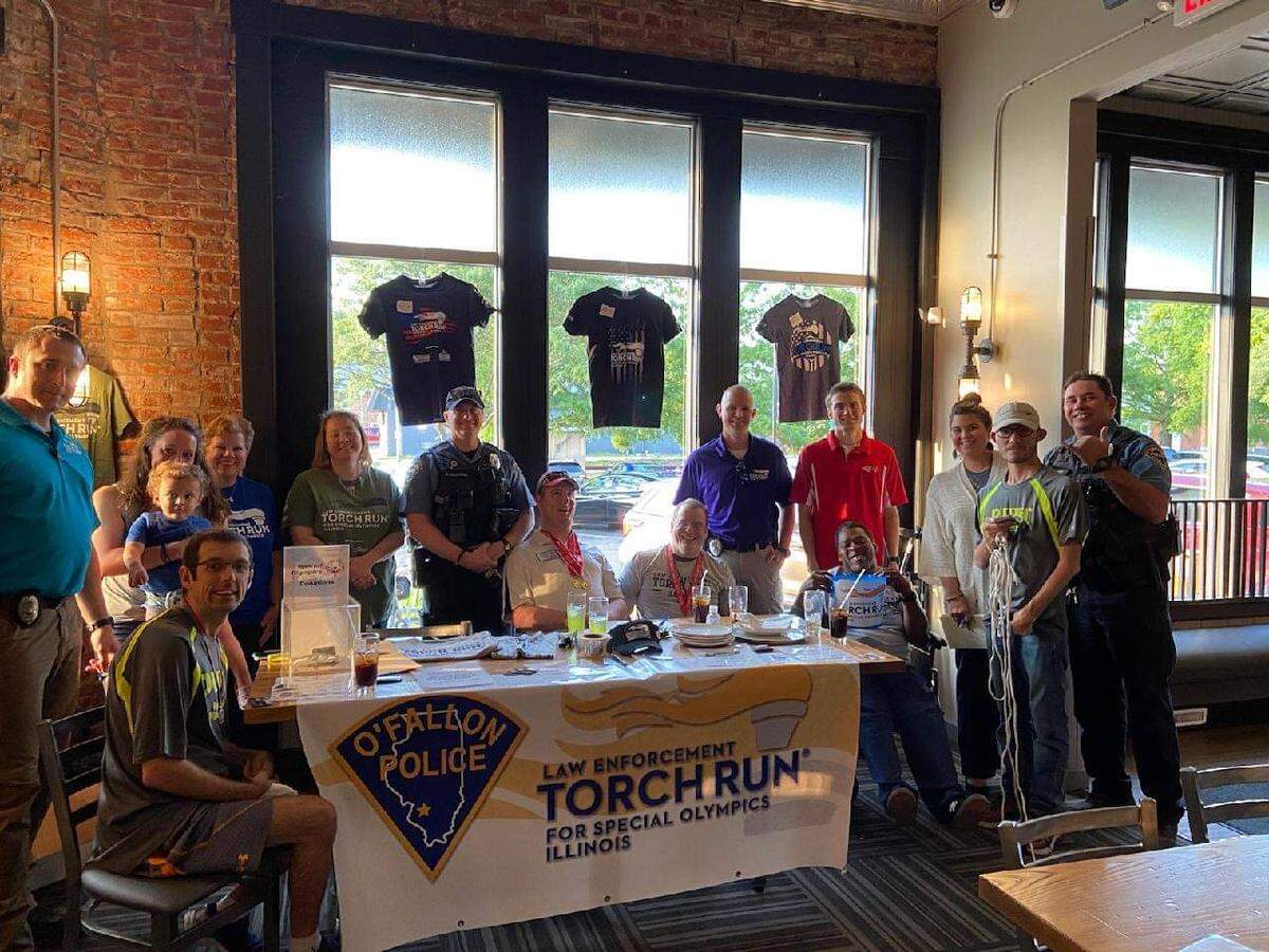 O’Fallon Police Department and Special Olympians sell merchandise at Peel in downtown O’Fallon in July 2021. For the city-wide efforts supporting the Special Olympics, O’Fallon was among four Governor’s Hometown Awards finalists. O’Fallon ultimately brought home the Governor’s Cup after winning over the Governor’s Hometown Awards judges with their presentation. The traveling trophy was awarded at the Illinois State Fair in Springfield on Thursday, Aug. 18.