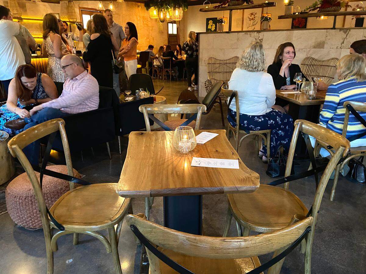 Jon Greenstreet and his son, Sid, crafted the tables themselves.