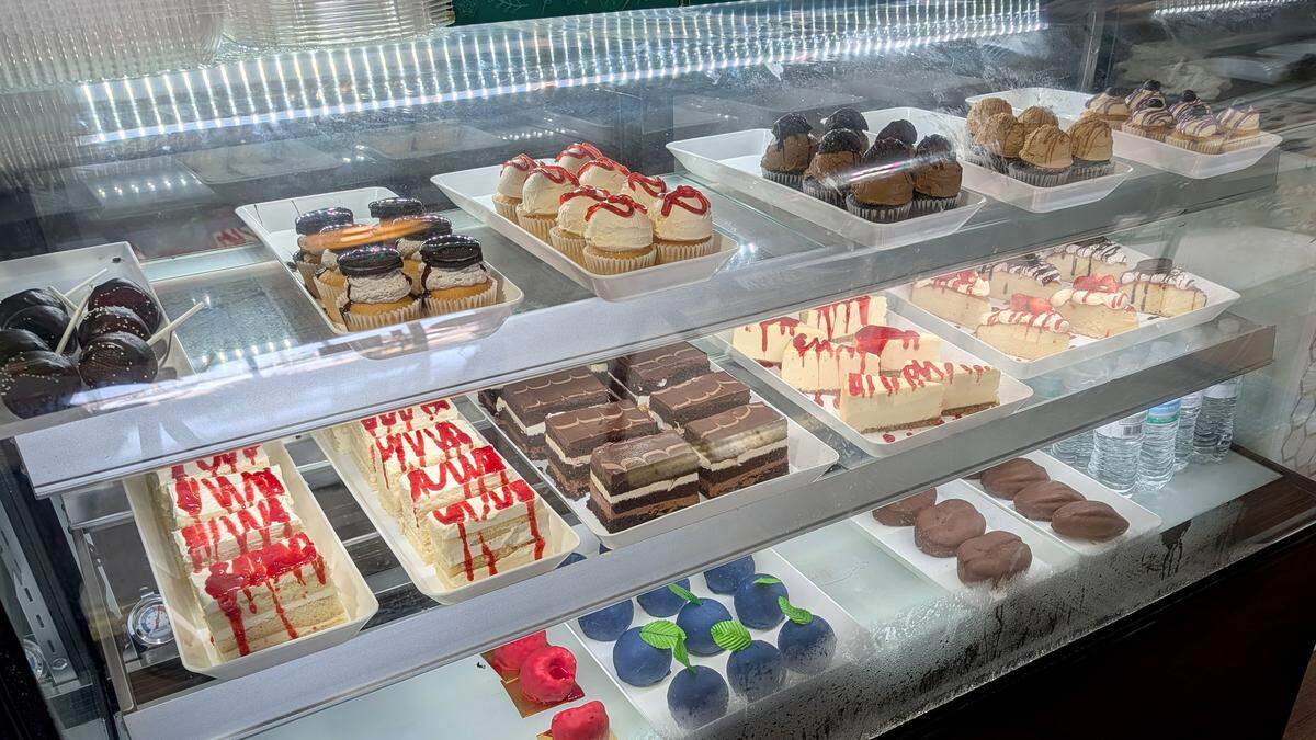 The bakery case at The Sweet Creamery