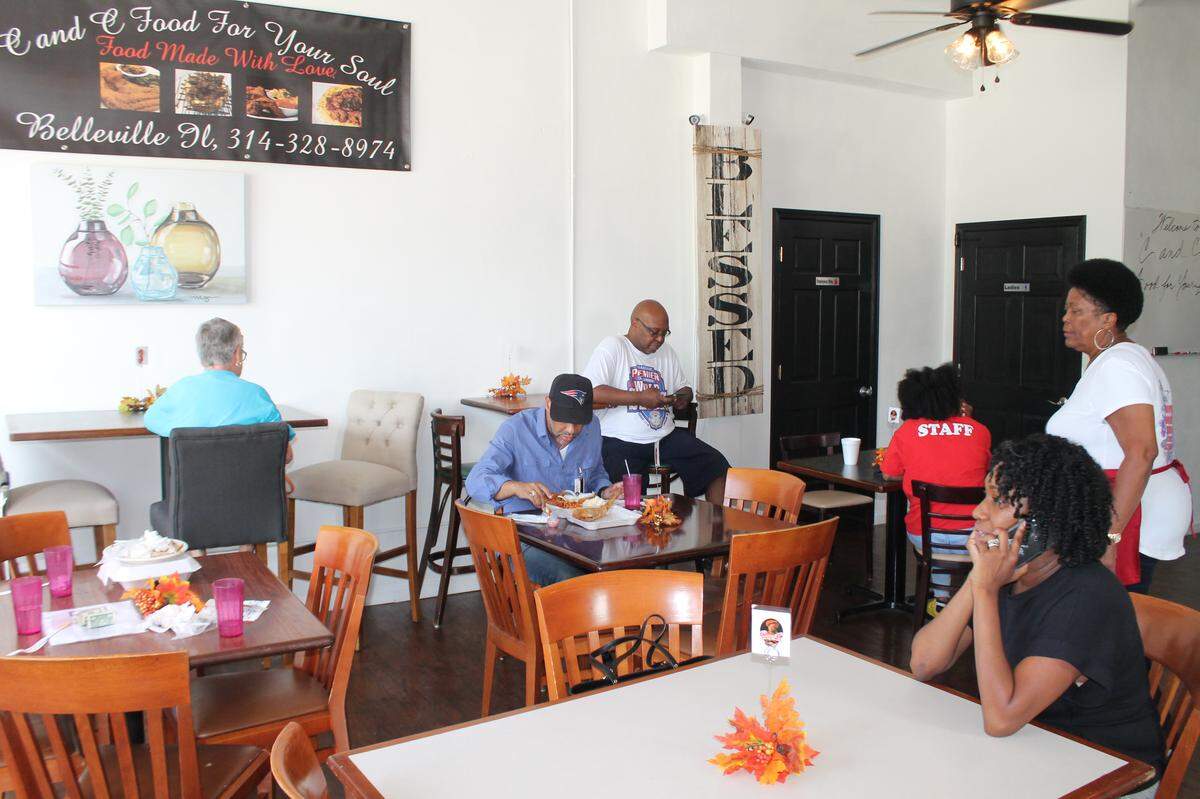 A steady flow of customers stopped by C and C Food For Your Soul on Friday for the restaurant’s first day in business at 1926 W. Main St. in Belleville. Owner Christi Robertson said she was busy and described it as a “good busy.”