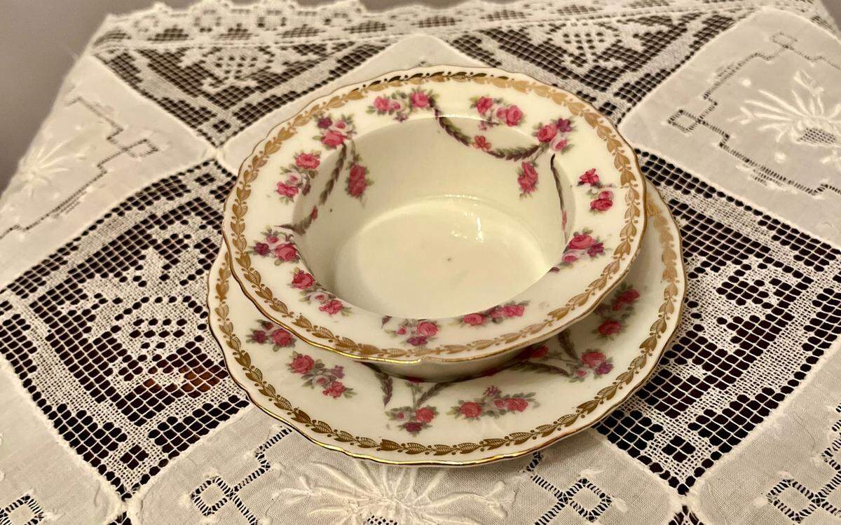 China ramekin with matching saucer