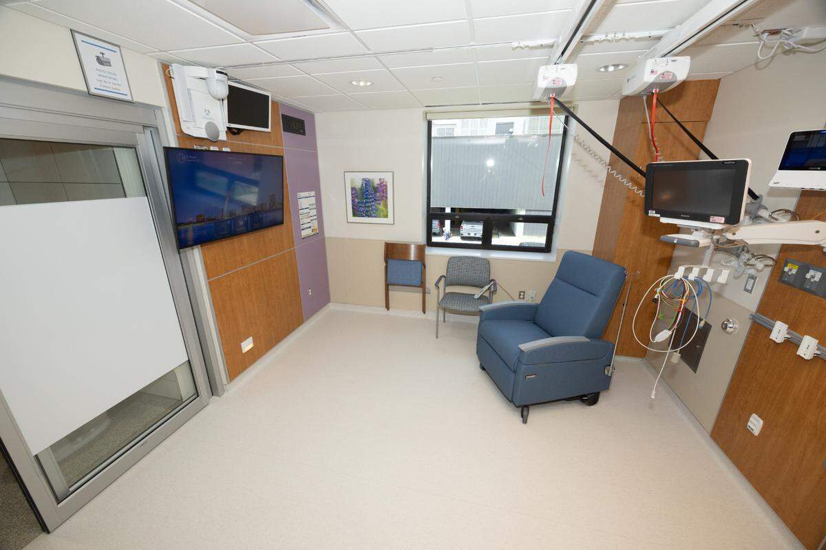 An inside look at the new rooms at Memorial Hospital. Upgrades include more spacious and light-filled rooms, a new lift system and a new video conferencing monitor for patients and doctors to speak with specialists and loved ones.