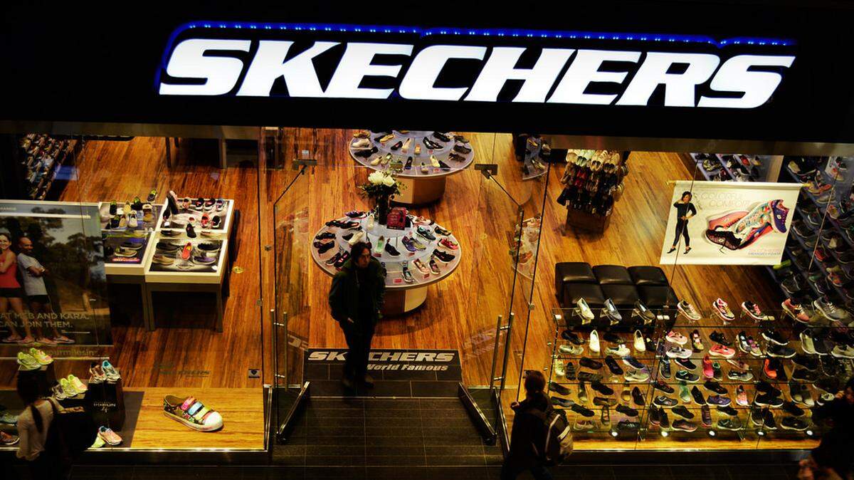 A Skechers shoe store can be seen in a shopping mall in Toronto, Canada.