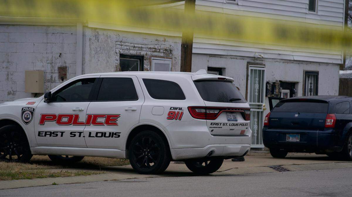 An East St. Louis police car on Dec. 5, 2023.