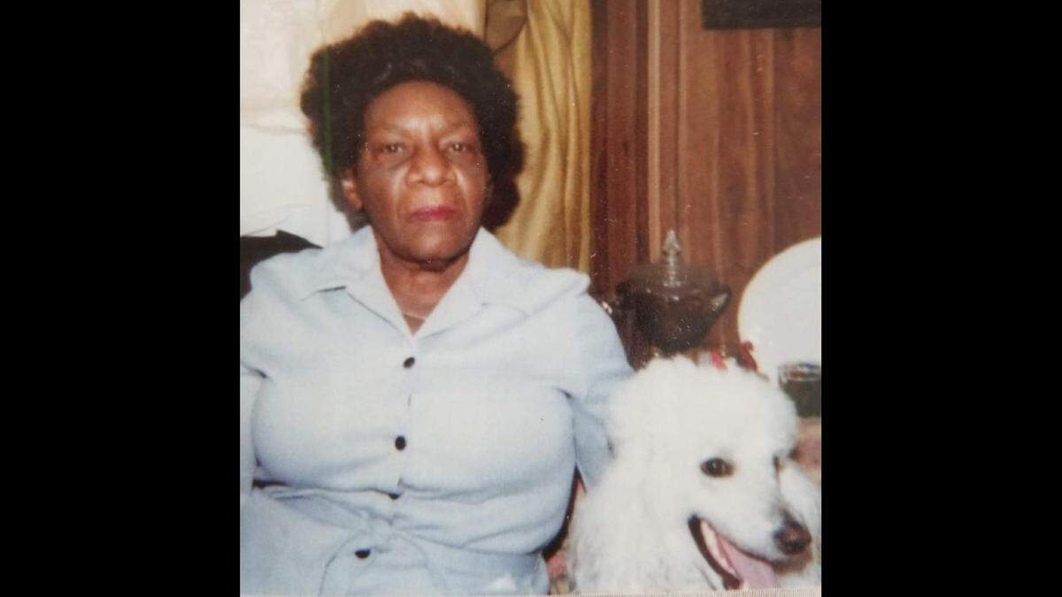 The late Virginia Mitchell, shown with her poodle, Miss Peaches, in this undated photo, taught her children and grandchildren the importance of honesty, education, hard work and faith in God.