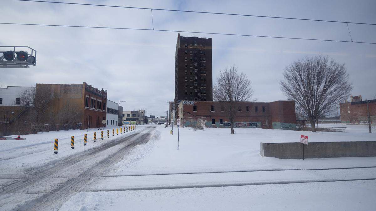 East St. Louis on Jan. 6, 2025, after two nights of heavy snowfall.