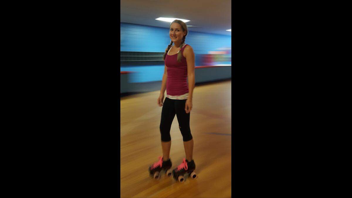 Stephanie Stroh formerly competed with the Arch Rival Roller Derby team in St. Louis, despite the fact that she was born with cystic fibrosis, a disease that limits the ability to breathe.