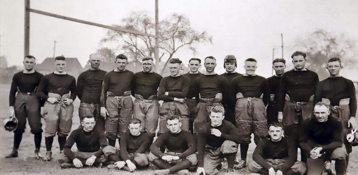 An image of the Decatur Staleys taken when they first assembled in 1919 is part of the exhibit at the Staley Museum in Decatur.