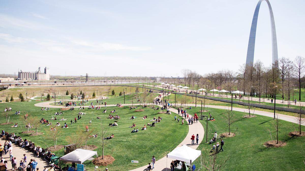 Developers who envision Laclede’s Landing as a residential neighborhood cite the Arch Grounds and it’s many events as a selling point.