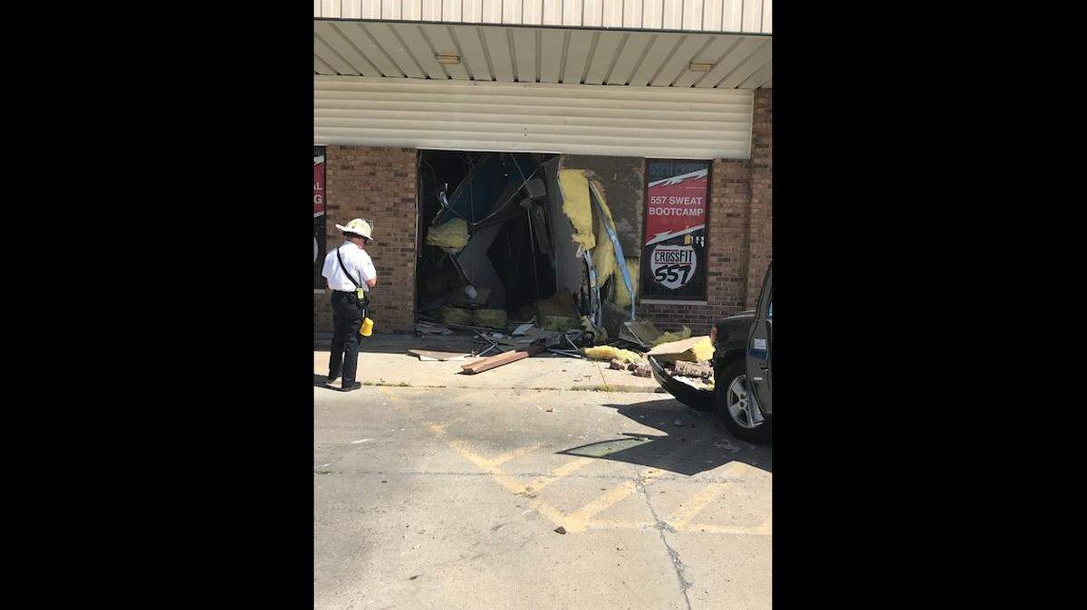 No injuries were reported after a truck driver deliberately hit the CrossFit 557 gym in Maryville on Wednesday, police said.