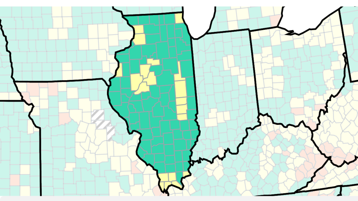 All IL counties at medium, low COVID community level. What to know about case drops