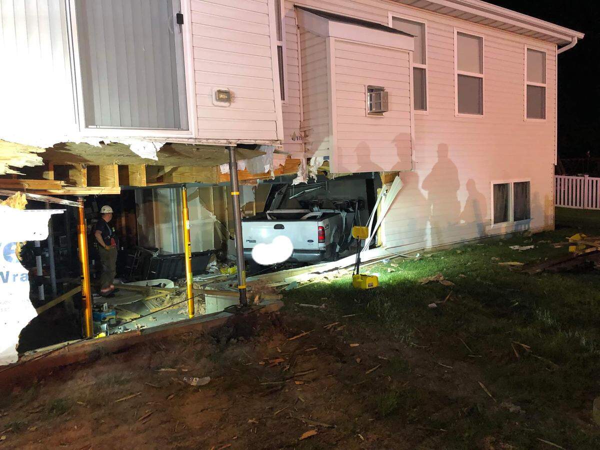A truck crashed into a Fairview Heights home early Tuesday morning.