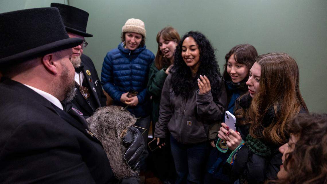 Groundhog Day arrives early in State College as Punxsutawney Phil visit attracts hundreds