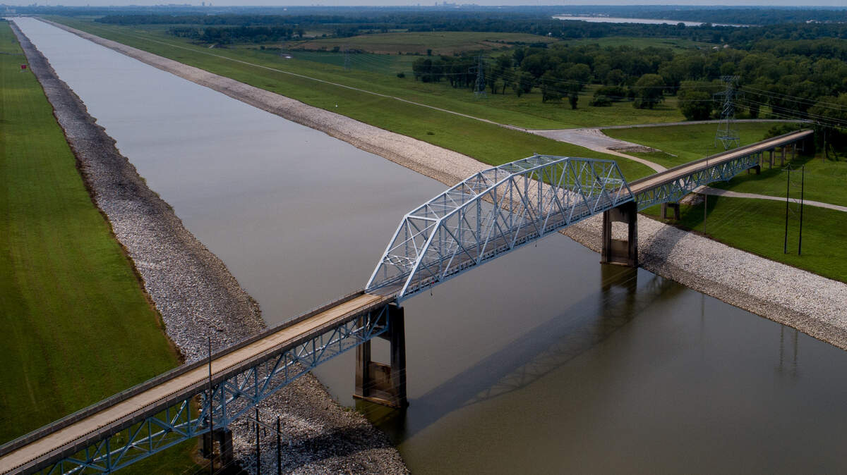 The Chain of Rocks Canal Bridge on Thursday, Aug. 17, 2023 in Granite City.