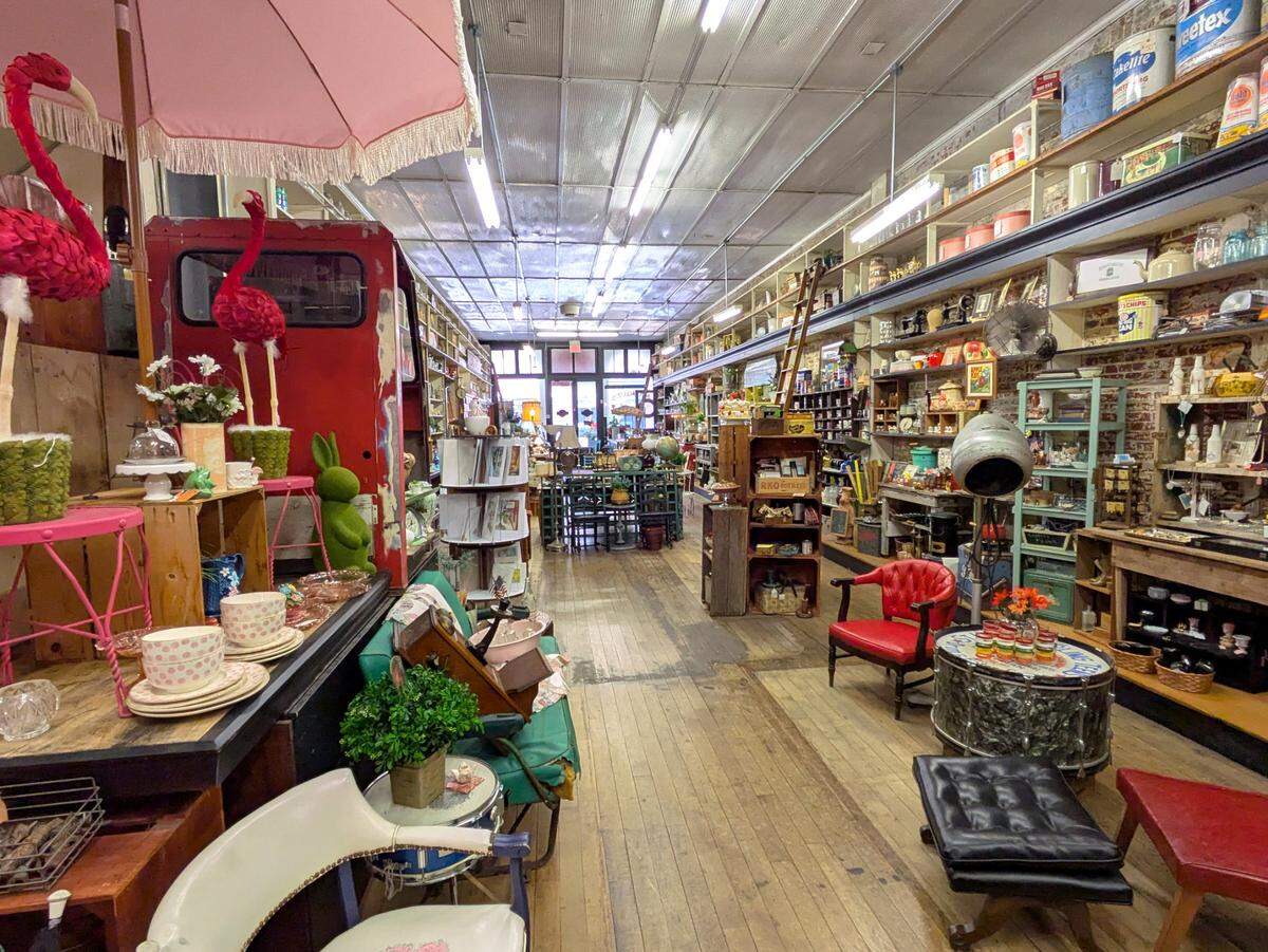 At look at the Blanquart’s Rusty Gem shop floor from the back of the building