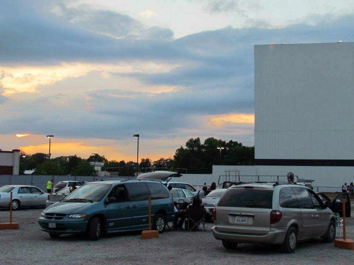Twilight at the drive-in.