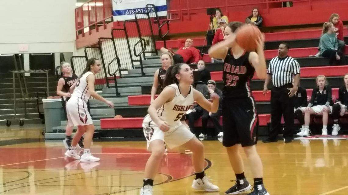 Pressure defense lifts Bulldog girls to conference win over Triad