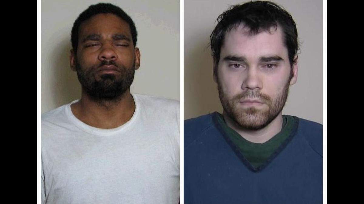 Zachary Capers, left, is facing murder charges in the stabbing deaths of Lois and Michael Ladd. Timothy Banowetz is facing murder charges in the stabbing death of Randy Gori.