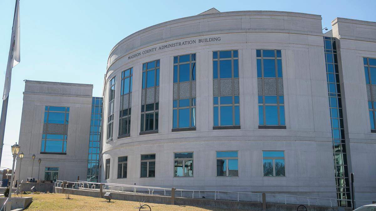 Madison County Administration Building located in Downtown Edwardsville.