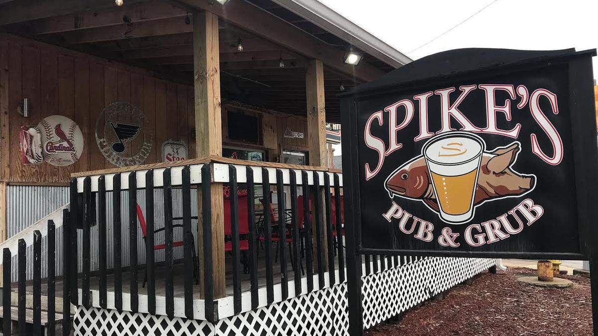 An exterior look at Spike’s Pub and Grub in west Belleville.