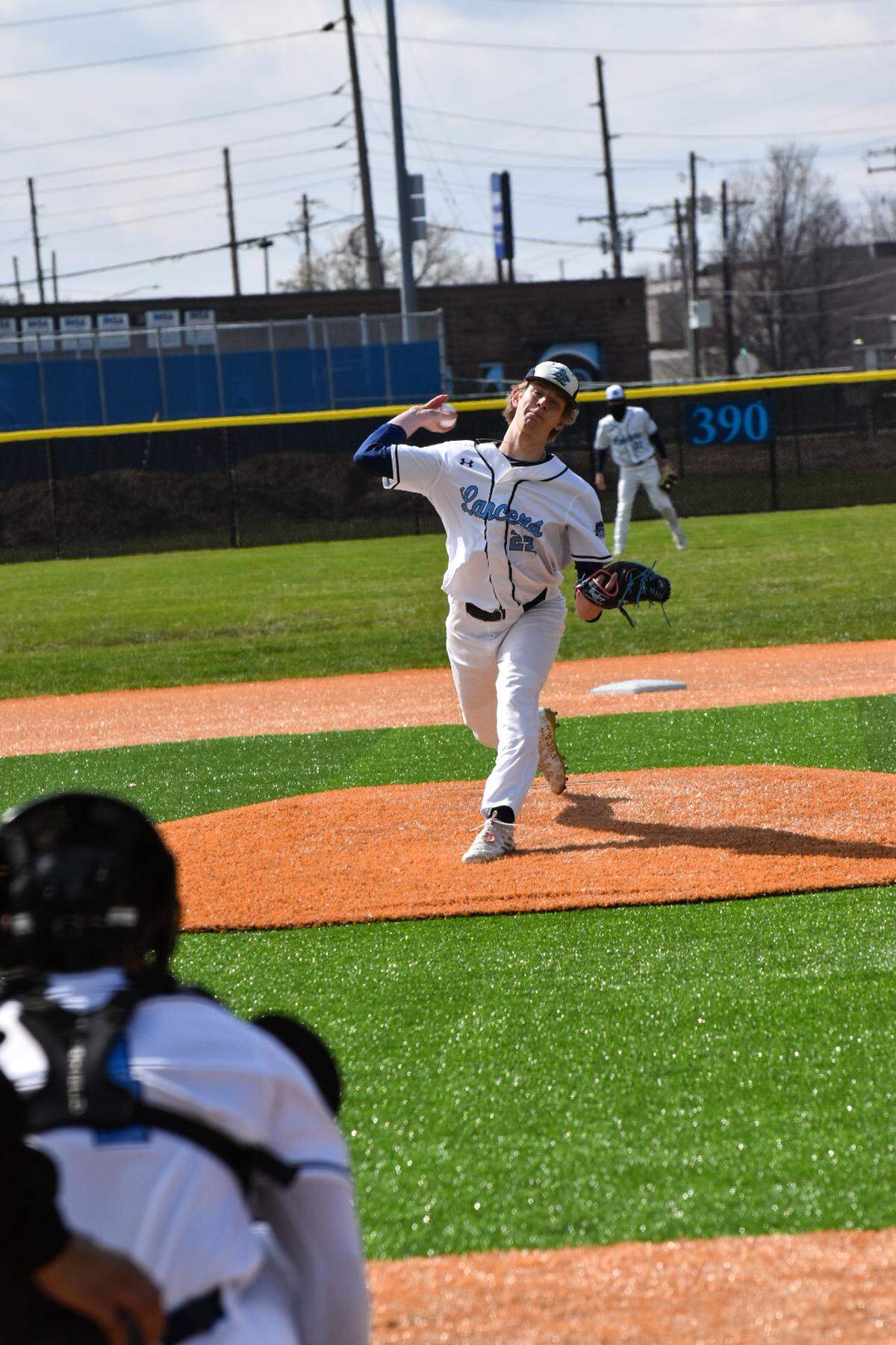 Belleville East High School’s Dylan Mannino gets ready to fire a pitch during a game this season. Mannino is the winner of this week’s Belleville News-Democrat Baseball Player of the Week high school poll, as selected by readers of bnd.com.​
