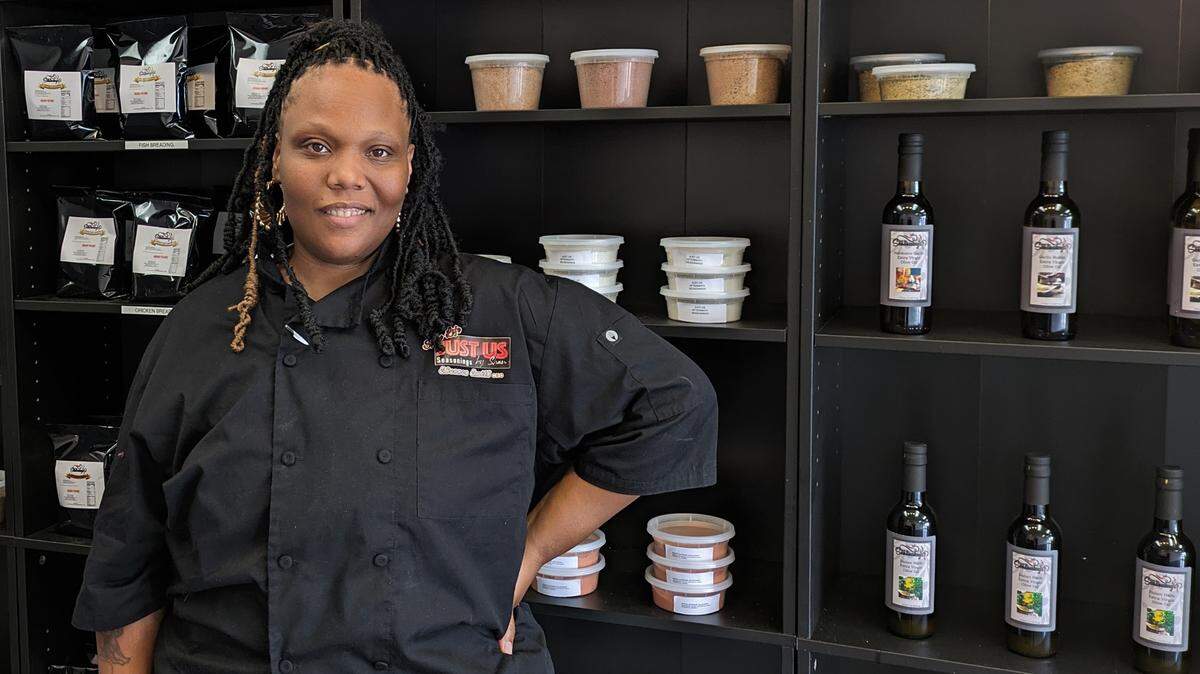 Shannon Smith, owner of Just Us Seasonings in Belleville