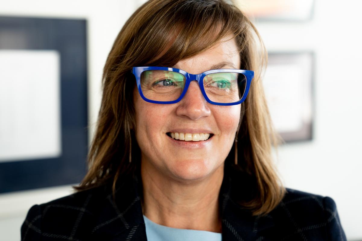 Illinois State Rep. Katie Stuart, D-Edwardsville, on Tuesday, Jan. 17, 2023, at her office in Springfield, Ill.