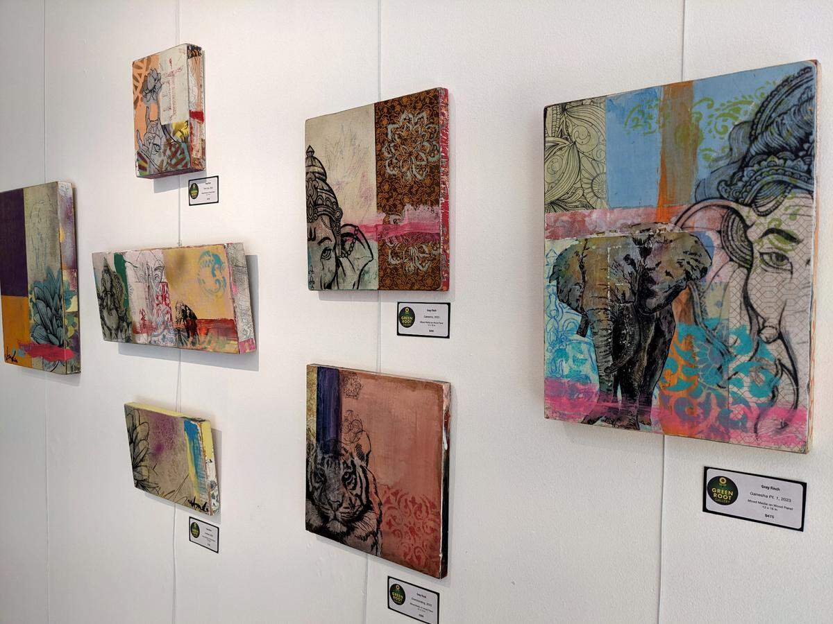 Mixed media works by Gray Finch