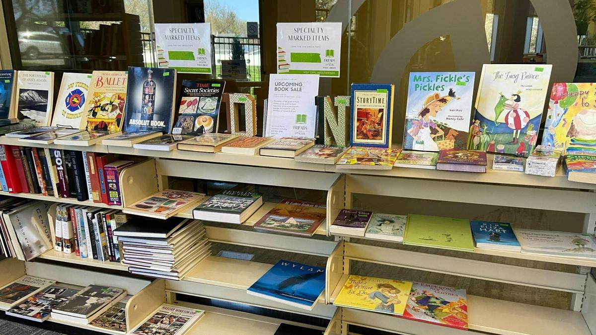 A shelf full of children’s books at the O’Fallon Public Library.