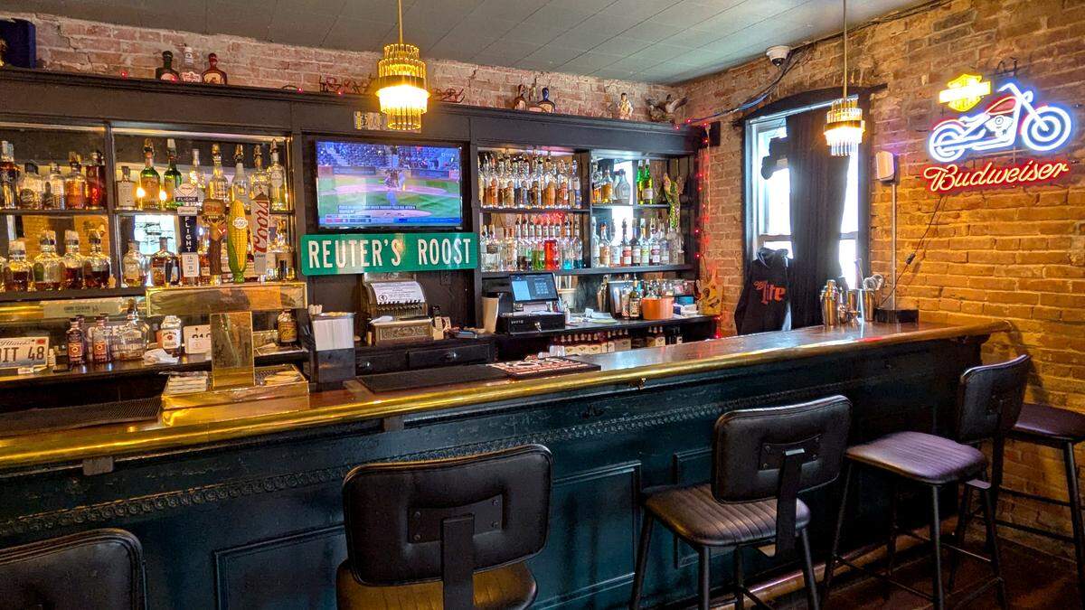 View of the bar at The Roost