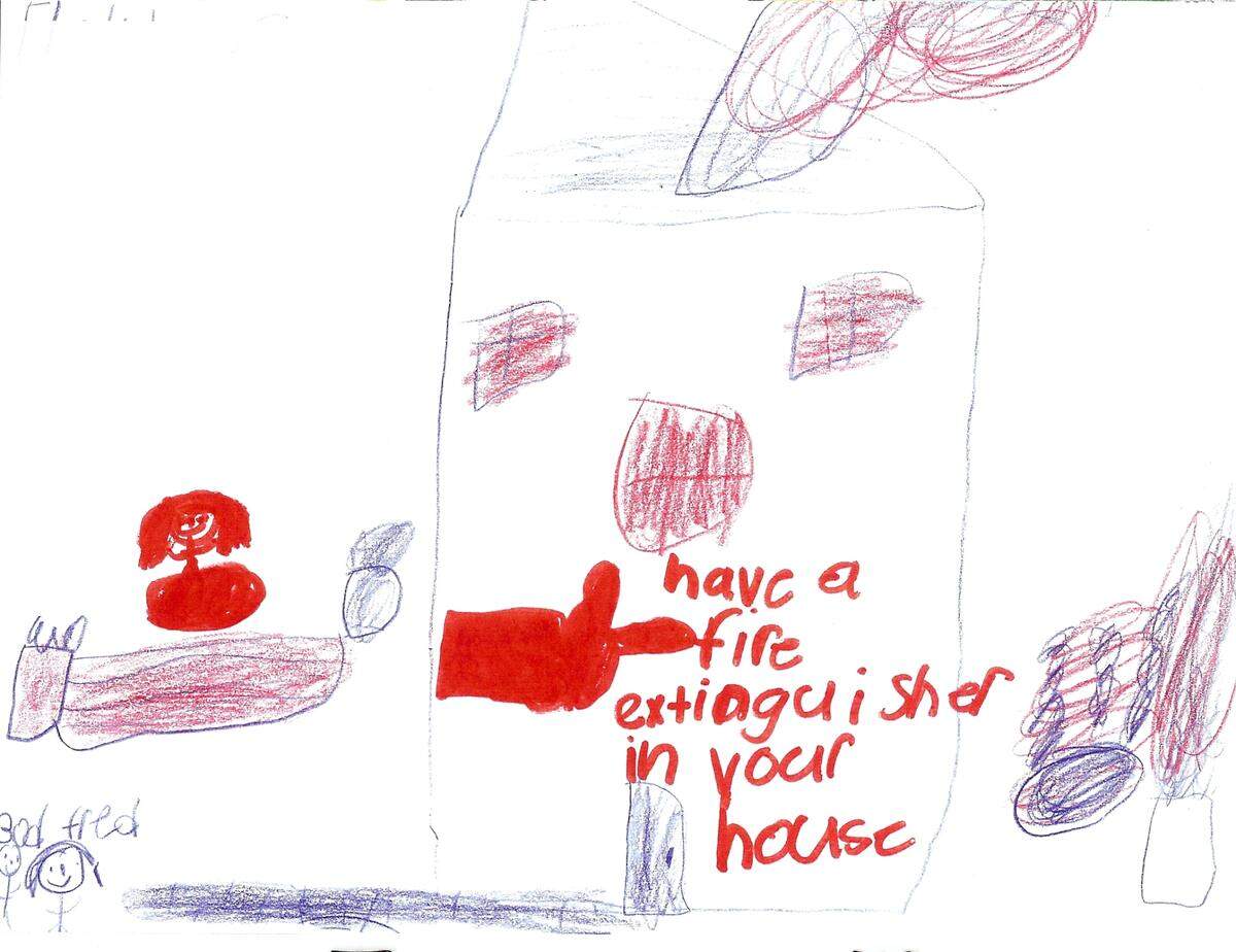 This is the August 2019 drawing on a safety-themed calendar that Empire Comfort Systems in Belleville had made for employees, whose children were invited to submit artwork. Names have been removed to protect privacy.